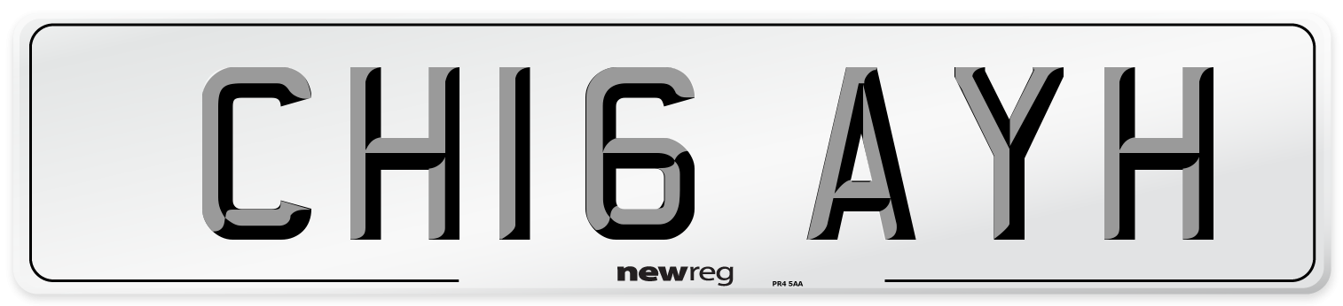 CH16 AYH Number Plate from New Reg